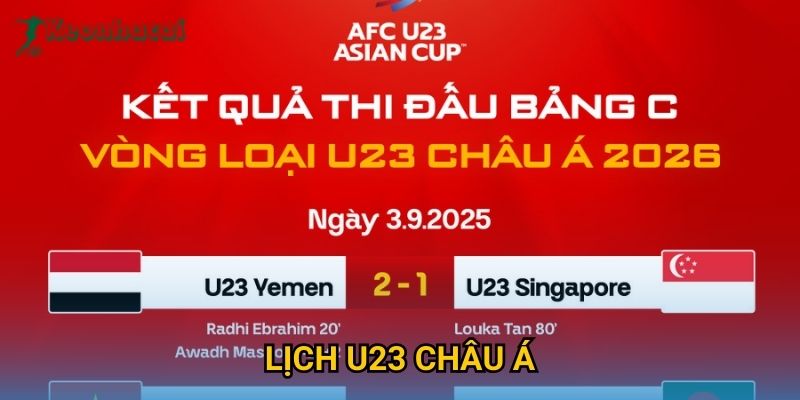 Lịch U23 châu Á cập nhật liên tục trên Keonhacai – Thông tin chính xác